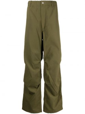 Pantalon droit en coton Snow Peak vert
