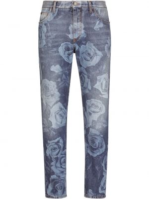 Smal skinny fit-jeans Dolce & Gabbana blå