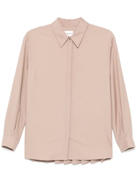 Plisseret skjorte Claudie Pierlot brun