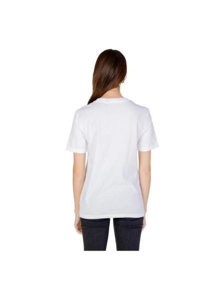 Camisa vaquera de algodón Calvin Klein Jeans blanco
