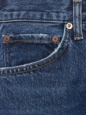 Pamučne kratke hlače Agolde plava