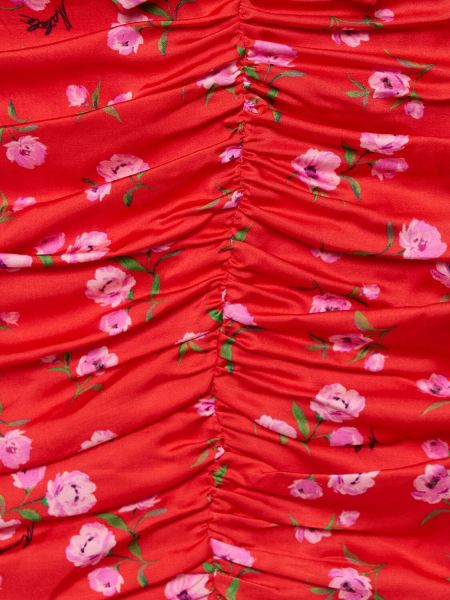 Mini vestido de viscosa Rotate rojo