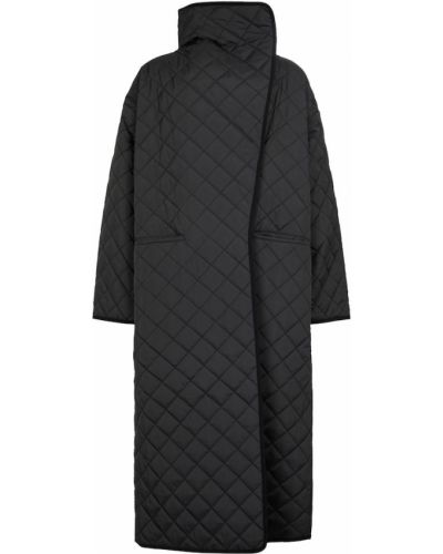 Pikowany płaszcz Toteme czarny