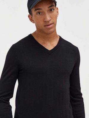Sweter wełniany Hugo czarny