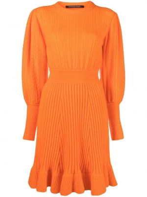 Ballonghylse strikket dress Antonino Valenti oransje