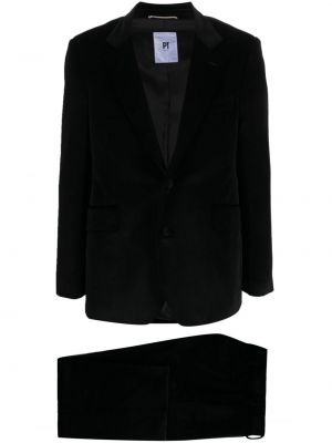 Zamatový oblek Pt Torino čierna