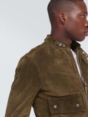 Giacca bomber in pelle scamosciata Tom Ford