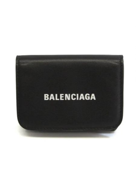 Portfel skórzany retro Balenciaga Vintage czarny