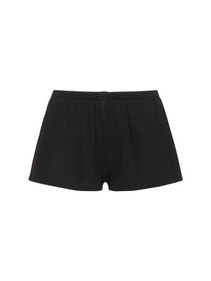 Shorts en coton Cou Cou noir