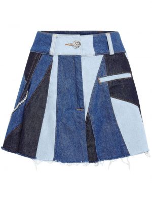 Džínová sukně Philipp Plein modré