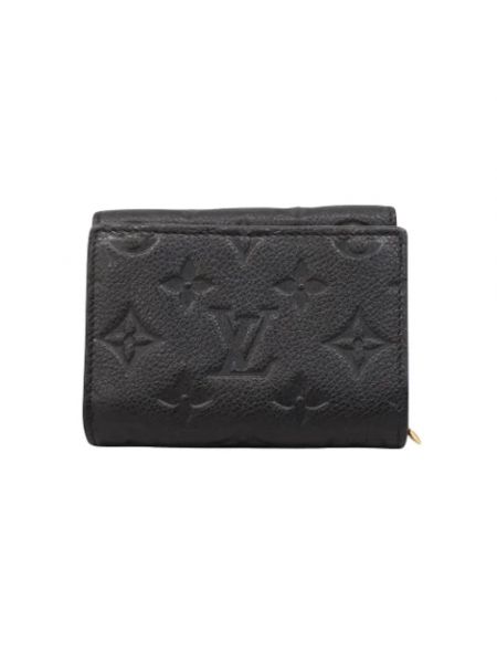 Cartera de cuero retro Louis Vuitton Vintage negro