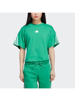 Camiseta a rayas Adidas Sportswear verde