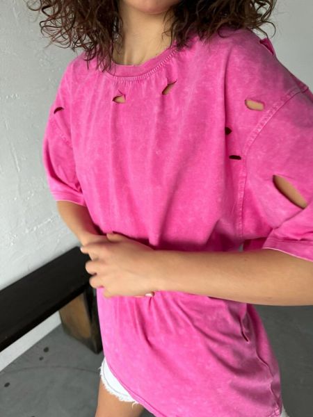 T-krekls Dstreet rozā