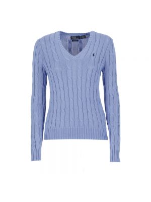 Niebieski sweter bawełniany Ralph Lauren