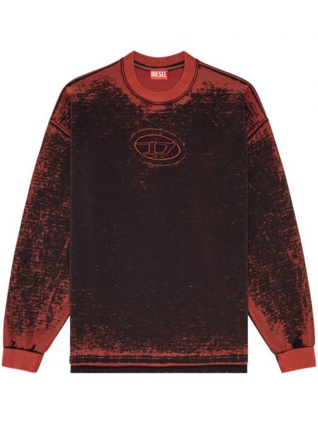 Langer pullover aus baumwoll mit print Diesel