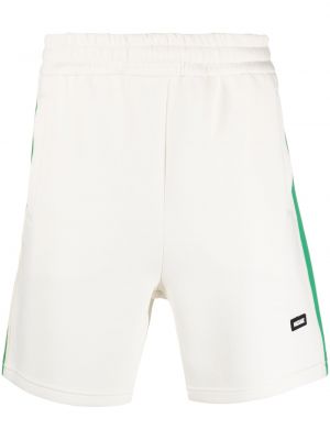 Shorts de sport en coton à rayures Mackage blanc