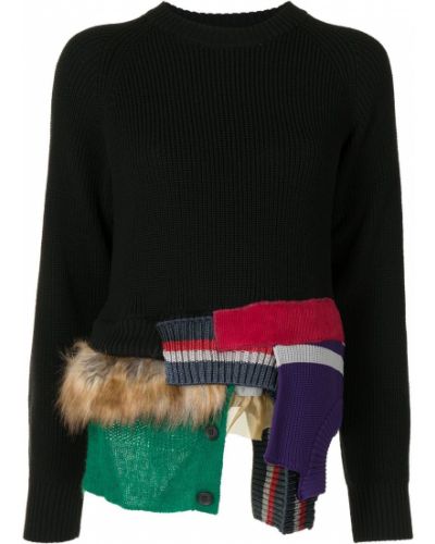 Дълъг пуловер Kolor черно