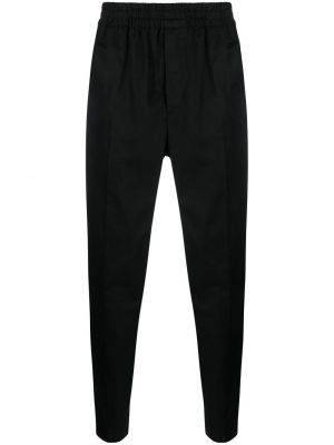 Bavlněné rovné kalhoty Isabel Marant černé