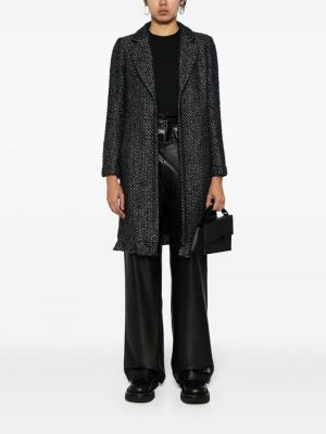 Tweed mantel Chanel Pre-owned schwarz