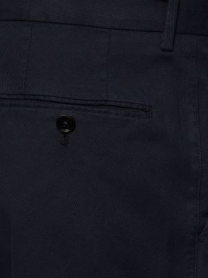 Pantalones de algodón Zegna azul
