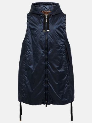 Manteau sans manches matelassé Max Mara bleu