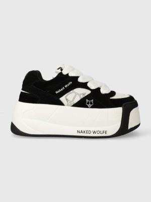 Velúr sneakers Naked Wolfe fekete