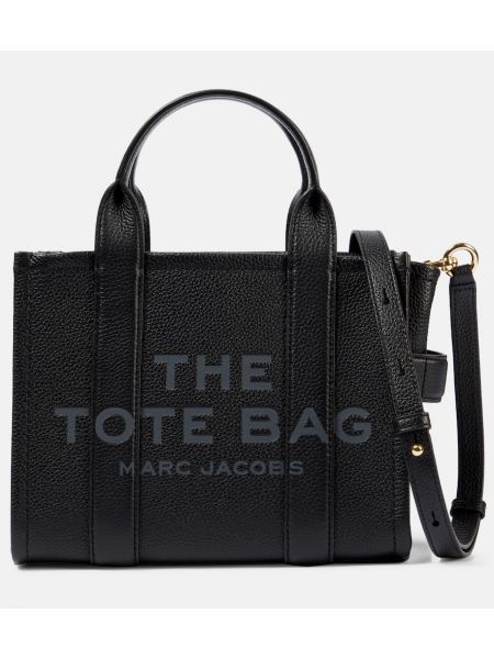 Lær mini bag Marc Jacobs svart