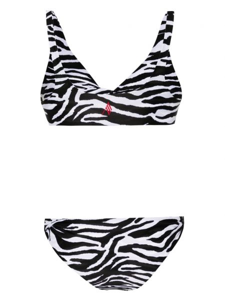Bikini mit print mit zebra-muster The Attico