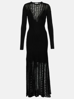 Μεταξωτή μάξι φόρεμα Gabriela Hearst μαύρο