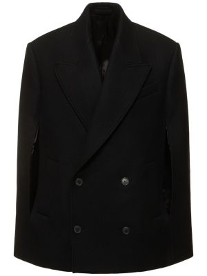 Manteau en laine Wardrobe.nyc noir