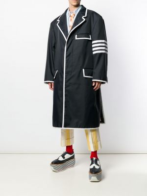 Trench oversize Thom Browne bleu