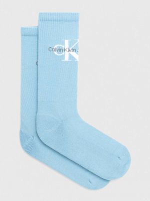 Чорапи Calvin Klein Jeans синьо