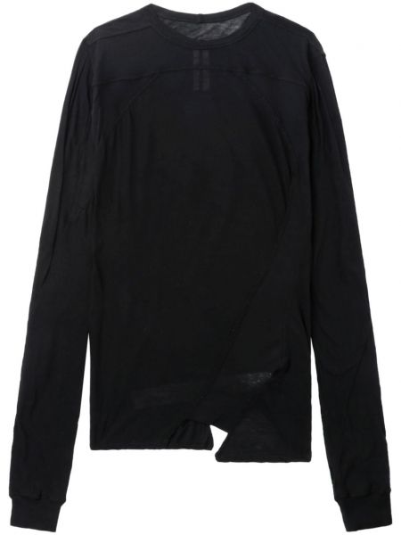 Asymmetrisk t-shirt Rick Owens sort