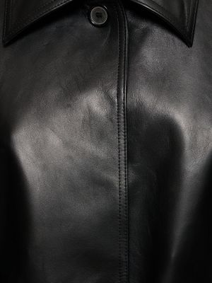 Usnjena jakna Magda Butrym črna