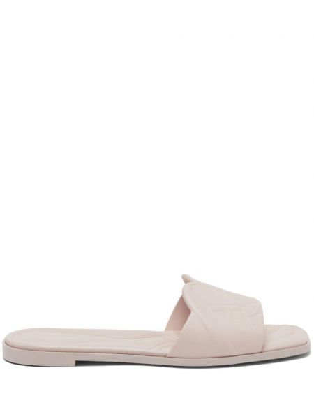 Růžové kožené sandály Alexander Mcqueen