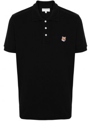 Polo marškinėliai Maison Kitsuné juoda