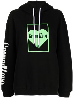 Hoodie Ground Zero svart