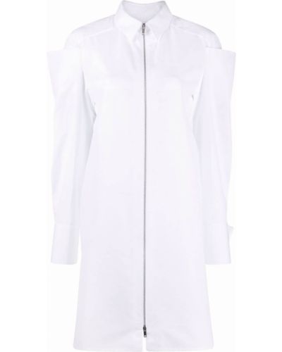 Vestido camisero con cremallera Givenchy blanco