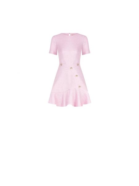 Sukienka mini tweedowa Rinascimento różowa