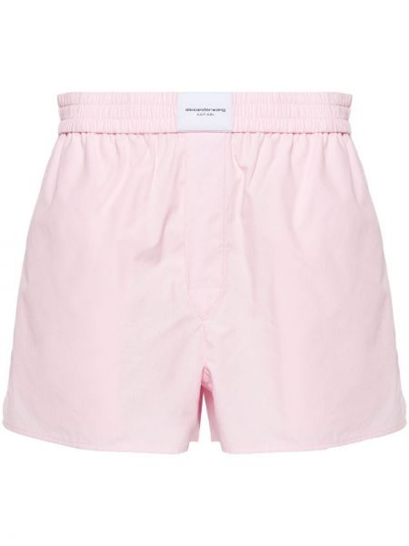 Pamučne kratke hlače Alexander Wang ružičasta