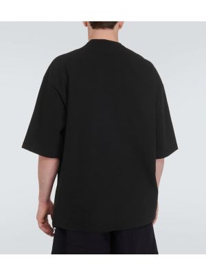 Camiseta de algodón de tela jersey Comme Des Garçons Homme negro
