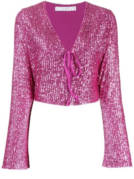 Pailletten bluse In The Mood For Love pink