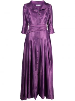 Sukienka długa plisowana Baruni fioletowa