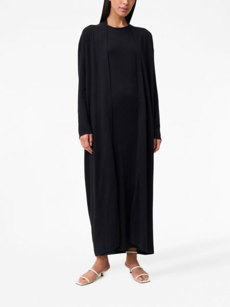 Hedvábné dlouhé šaty bez rukávů 12 Storeez černé