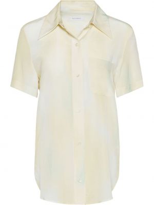 Jedwabne koszula z krótkim rękawkiem Equipment - biały