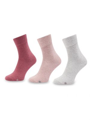 Ψηλές κάλτσες Skechers ροζ