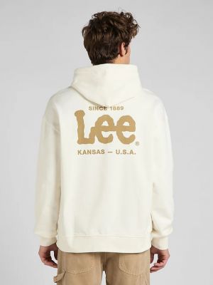 Bluza z kapturem Lee biała