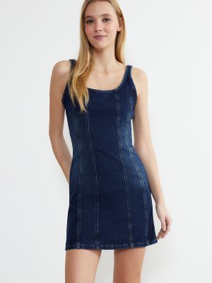 Приталена сукня міні Trendyol синя