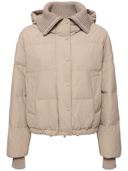 Dunjacka i bomull Brunello Cucinelli beige