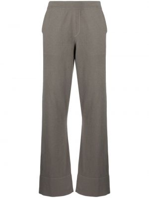 Kašmírové rovné kalhoty Allude šedé